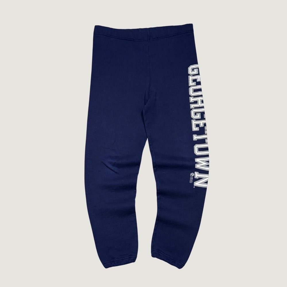 Vintage Russell Athletic Georgetown Sweatpants Navy Blue Made in USA Small 1988